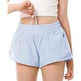 DOCUMO Girls Athletic Shorts with Liner Lightweight Running Shorts for Teen Girls Kids Quick Dry Sports Active Short