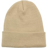 Top Level Beanie Men Women - Unisex Cuffed Plain Skull Knit Hat Cap