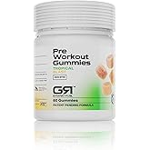 Gymrat Fuel Pre Workout Gummies – Tropical Blast, Long Lasting, No Crash Vegan Energy & Focus Boost, USA Made & GMP Certified with VasoDrive-AP and Vitamin B 12, for Men & Women (60 Count)