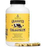 Ancestral Supplements Grass Fed Beef Colostrum Supplement, 3000mg, 180 Ct | Bovine colostrum capsules support immune health,