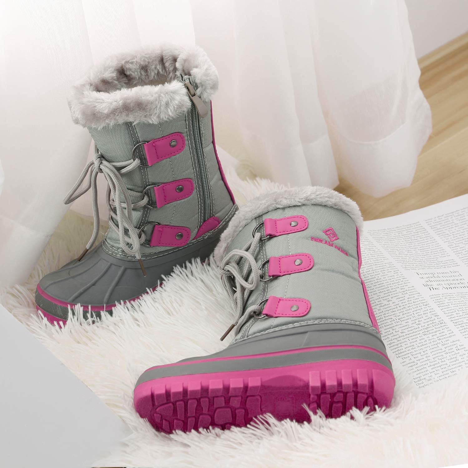  | DREAM PAIRS Boys & Girls Faux Fur-Lined Ankle Winter Snow Boots | Snow Boots