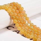 6mm 128pcs AAA Natural Yellow Aventurine Smooth Round Genuine Real Stone Gemstone DIY Beads for Jewelry Making