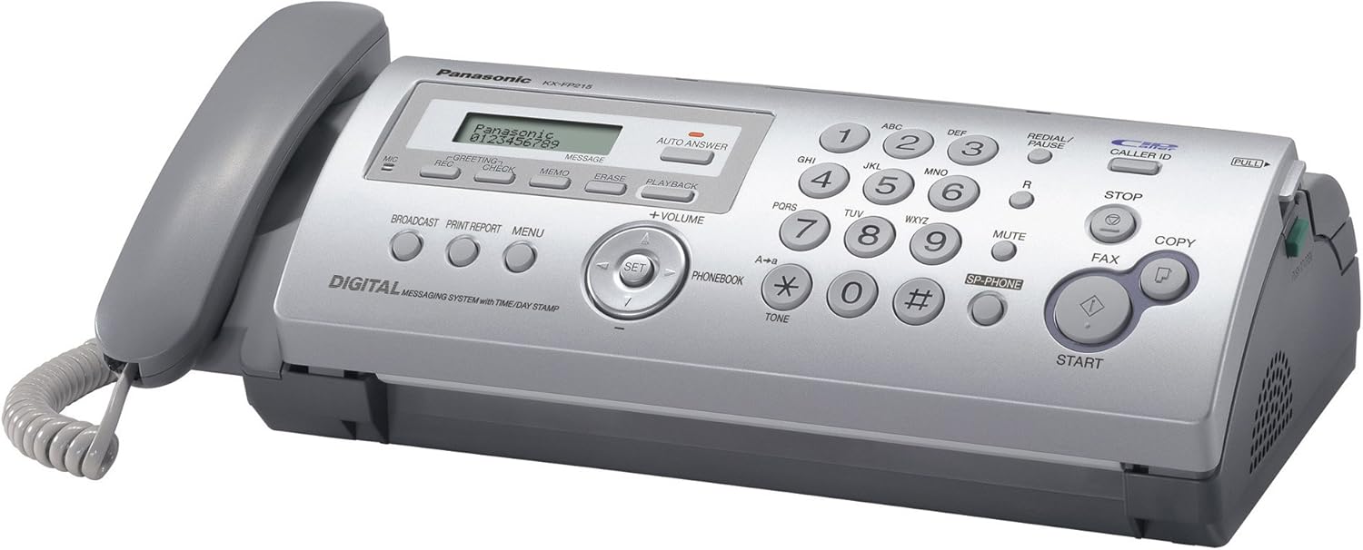 Panasonic KXFP215 Fax/Copier, W/Digital Answering Sys, 14