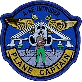 Squadron Nostalgia LLC A-6 Plane Captain Patch &ndash; Plastic Backing
