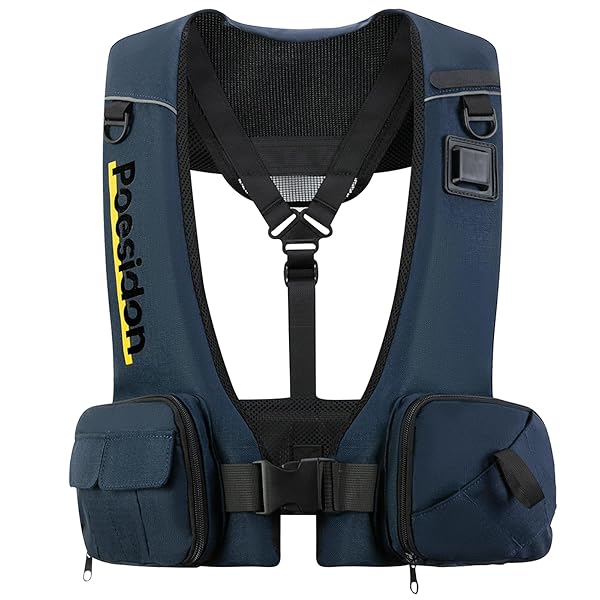 POESIDON ADJUSTABLE LIGHTWEIGHT BREATHABLE WATER SAFETY LIFE JACKET | CLASSIC UNISEX DESIGN | MULTI-FUNCTIONAL DUAL STORAGE POCKETS | SUITABLE FOR VARIOUS WATER ACTIVITIES