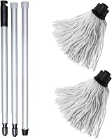 Addis Cotton Mop Set with Recycled Cotton 3-Piece Handle & Spare Head view 3