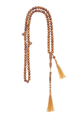Nusantara Shop Sandalwood Tasbih 99 8mm Islamic Prayer Beads, Tasbeeh,  Muslim Rosary, Masbaha, Misbaha, Tesb