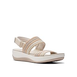 Clarks Women's Arla Stroll Flat Sandal, Beige