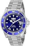 Invicta Men's 9094OB Pro Diver Collection Stainless Steel Watch with Link Bracelet, Silver/Blue