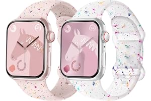 sylacor Sport Silicone Bands Compatible with Kids Apple Watch Band | Soft Cute Strap for iWatch Series 10 9 8 7 6 5 4 3 SE SE2 SE3 38mm 40mm 41mm 42mm 44mm 45mm 46mm for Boys Girls