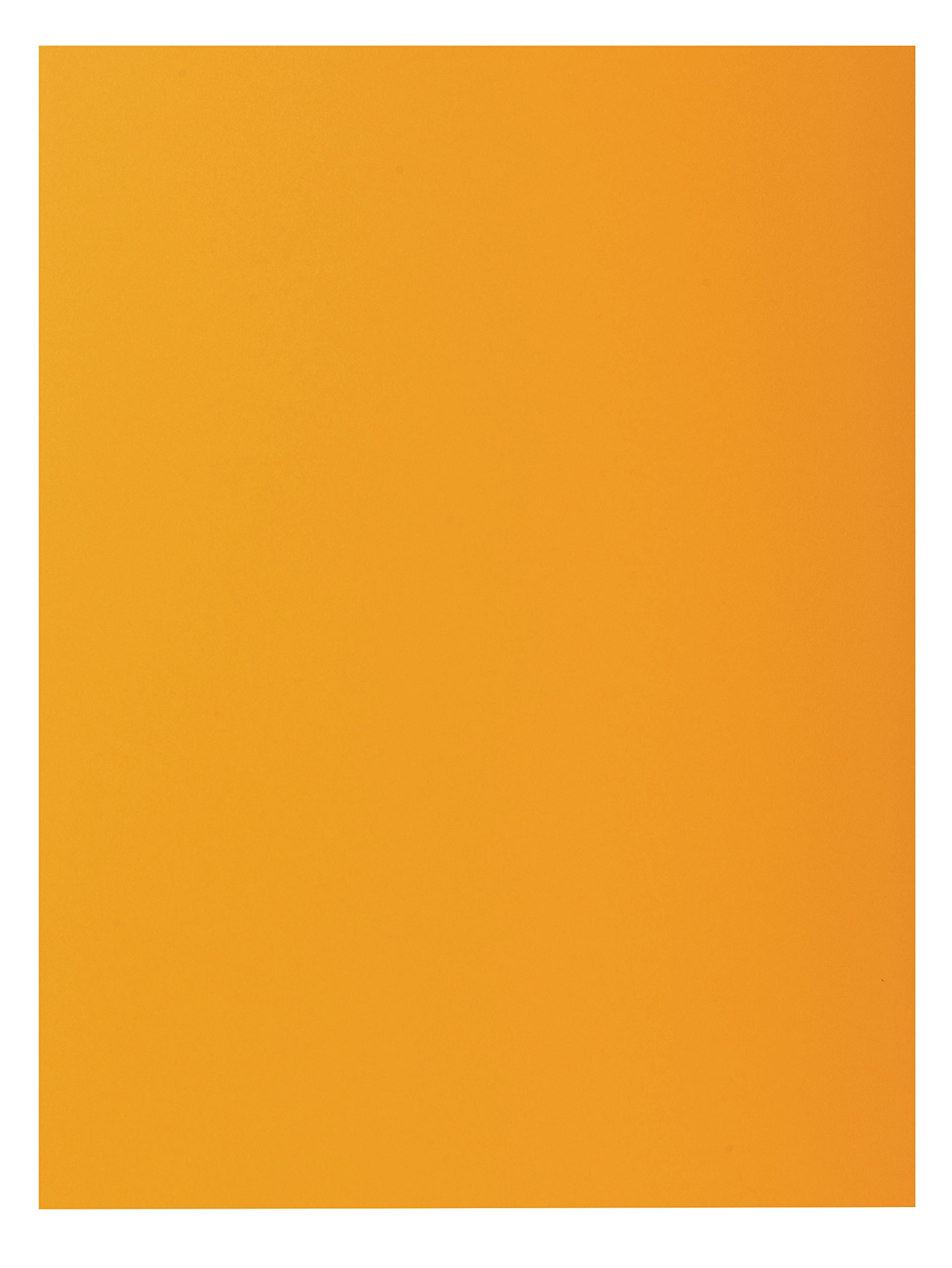 Exacompta - Ref 807026E - Rocks Square Cut Folder - 220 x 310mm in Size, Suitable for Holding A4 Documents, 80gsm Coloured Paper -Orange Colour (Pack of 30)