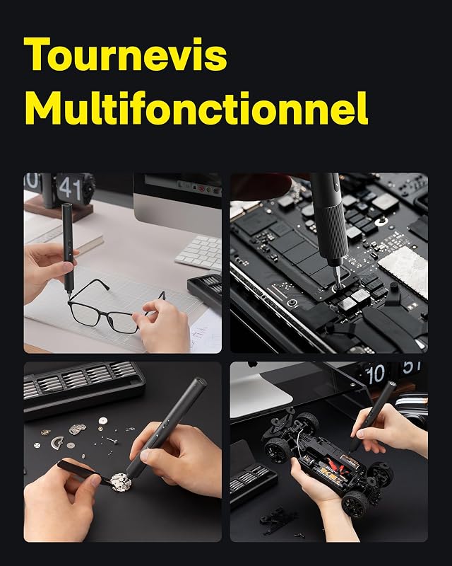 Kit Tournevis de Précision sans Fil ADV, Mini Tournevis Électrique