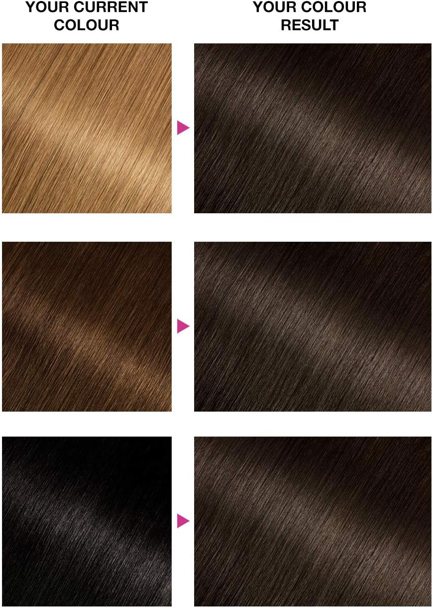 Garnier Olia Soft Black Permanent Hair Dye, Up to 100% Grey Hair Coverage, NO Ammonia, 60% Oils - 3.0 Soft Black - Image 5