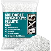 Sukh 310G Moldable Plastic Pellets - Thermoplastic Beads Polymorph | Meltable &amp; Reusable Plastic for Crafts, DIY, Cosplay, Modeling, Temporary Repair, Halloween Vampire Teeth Fangs