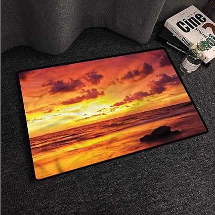 DayOn Rugs Alfombra para salón, océano, Rocky Cloudy Tailandia Playa