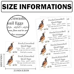 SMARSTICKER Unwashed Chicken Quail Duck Egg Carton