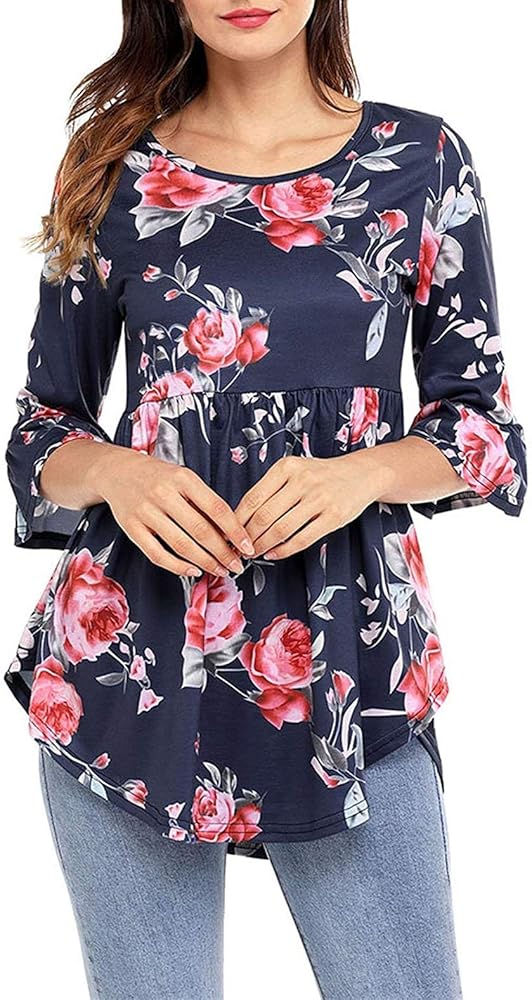 blusas largas estampadas