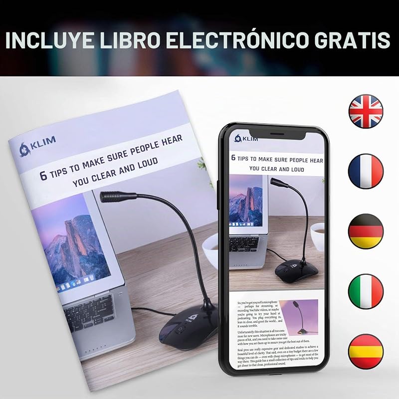 ™ Microfone USB de Voz com Base de Computador - Microfone de Secretária, Microfone para Jogadores - Verde e Preto - Nova Versão — foto 6 de 6
