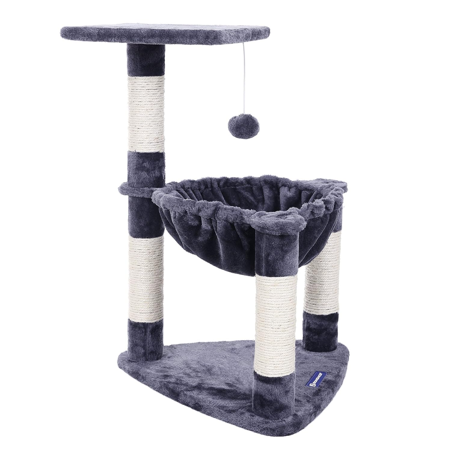 Songmics Compacto Árbol para gatos Rascador con nido redondo bola de juego