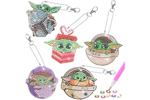 LAVIDASS Diamond Painting Kits for Kids, Full Drill Gem by Number Kits Arts and Crafts for Kids Ages 8-12, DIY 5D Diamond Painting Keychain Kits for Girls Boys Ages 6-8-10-12