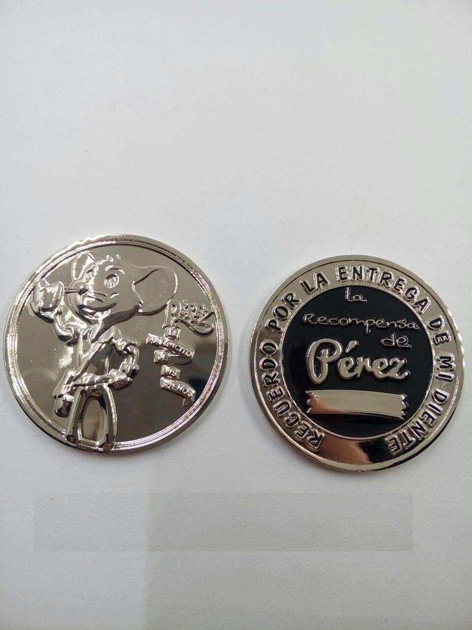 Moneda Ratón Peréz (Plateado): Amazon.es: Juguetes y juegos