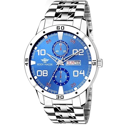 Blue Day and Date Mens Watch EH-231-BL