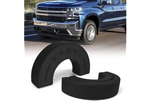 TOPUS 2PCS Tow Hook Covers for Chevy Silverado 1500 2007-2025 for GMC Sierra 1500 2007-2018, Tow Hook Caps for Chevrolet Silverado Accessories 07-25 (Black)