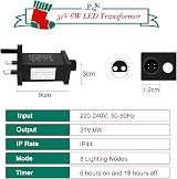 Gcstnn 31V Transformer for Christmas Lights 6W IP44 Memory Timer 8 Modes view 7