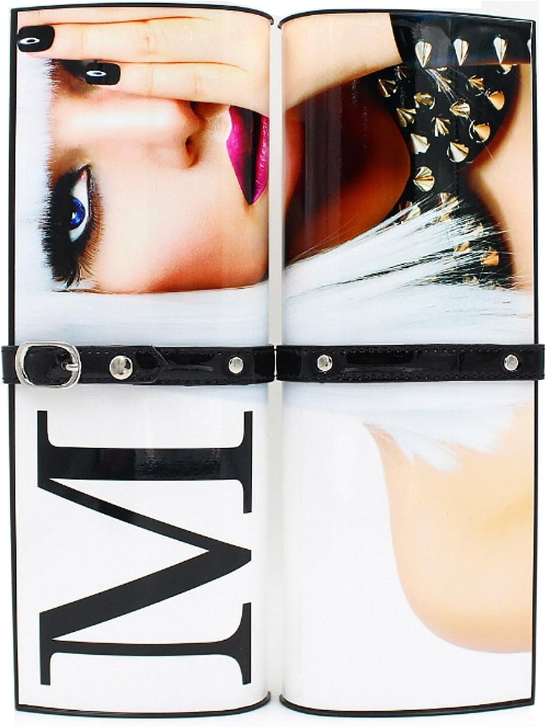 Ellis Vintage Magazine Cover Hard Frame Magazine Clutch Bag