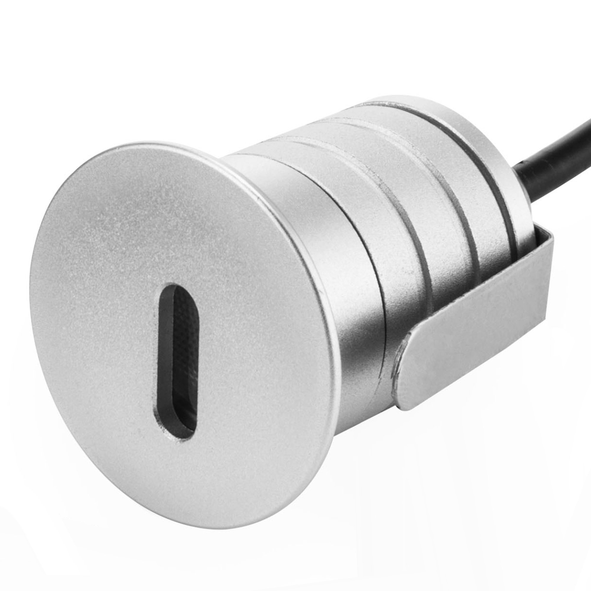 CNBRIGHTER LED Step Lights,1W 12V-24V DC,IP67 Waterproof,6063 Aluminum,Outdoor Indoor, 3000K Warm White,Stair Lighting,Stairway Foot Lamps (A2-Vertical)