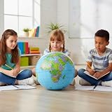 SHATCHI 40cm Inflatable World Globe Map Educational Geography Ball Classroom view 2