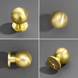 Dosoye 10 Pack 1 Inch (25mm) Diameter Solid Brushed