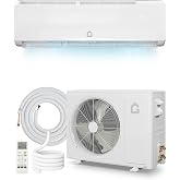 GarveeTech 12000 BTU Mini Split Air Conditioner - 19 SEER2 Ductless Inverter AC with 115V, Cools Up to 750 Sq. Ft, Built-in Heat Pump System, White