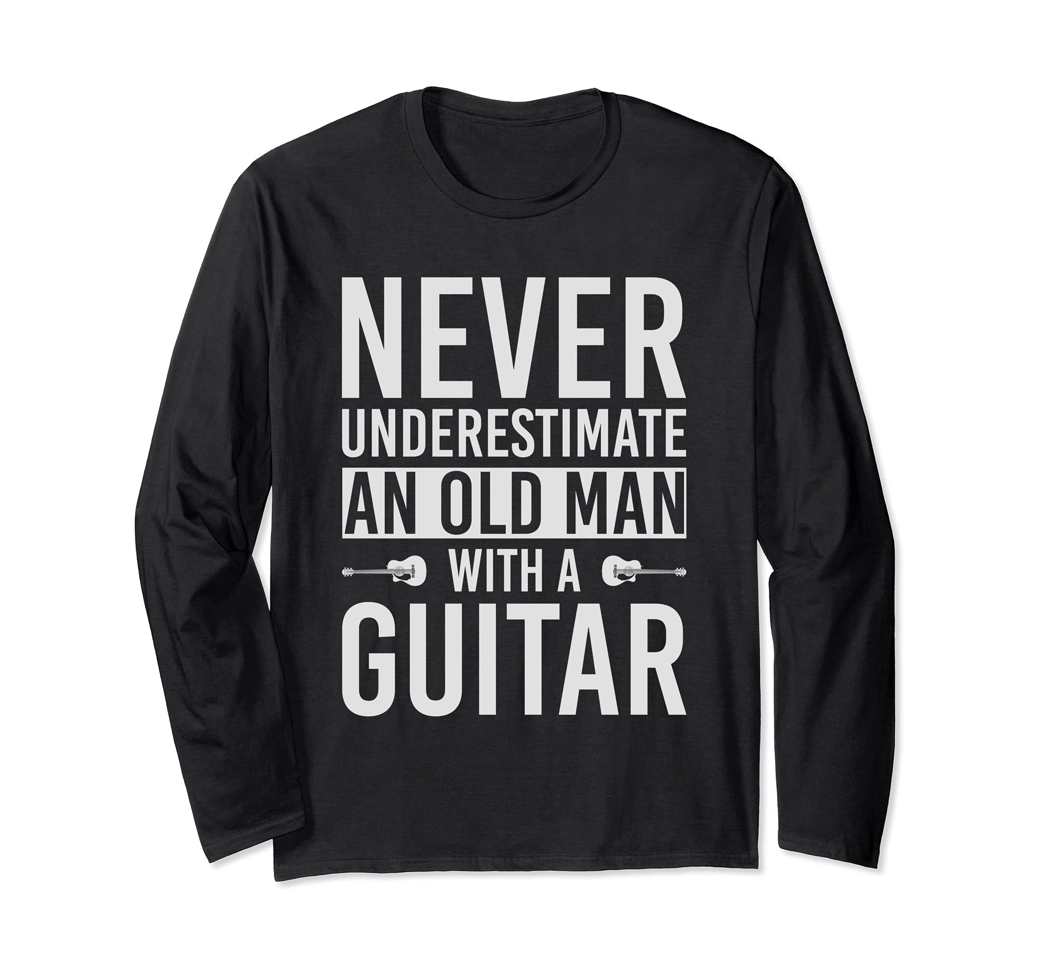 Musician Retired Guitar Player Guitarist Retirement Guitar Long Sleeve T-Shirt