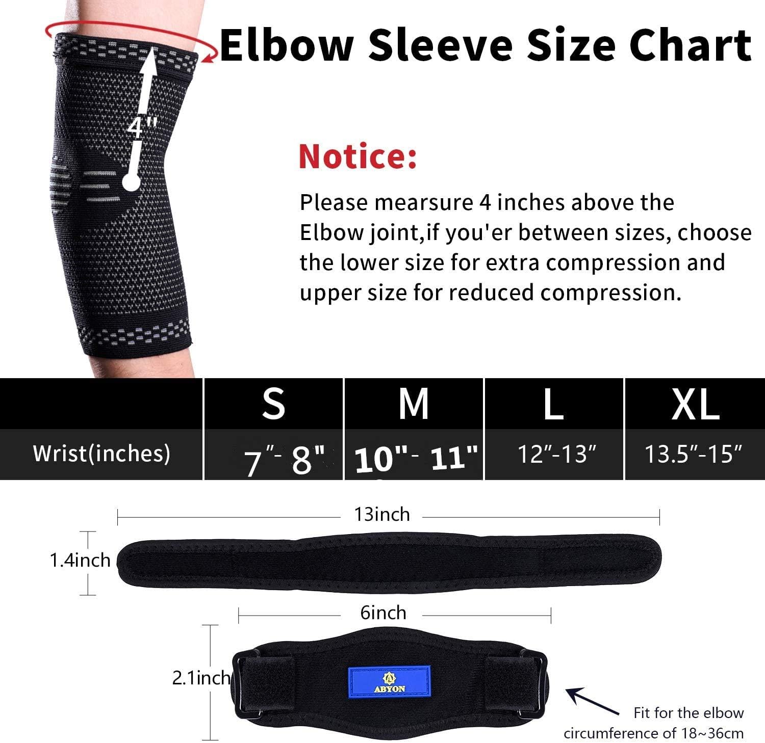 New Medical Compression Technology Elbow Brace Compression Sleeve(1pcs)+Tennis Elbow Brace (2pcs),Elbow Support Gear for Sports or Daily Use to Reduce Joint Pain and Treat Tendonitis | Tennis Elbow | Golfer's Elbow | Arthritis: Sports & Outdoors