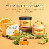 SHVYOG Turmeric Vitamin C Clay Mask 150g for Dark Spots Pores Acne view 7