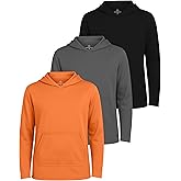 Real Essentials 3 Pack: Boys Hoodies – Youth Mesh Long Sleeve Sweatshirts with Pocket for Kids & Teens