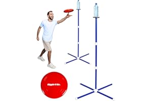 Giggle N Go Yard Games for Adults and Kids - Outdoor Polish Horseshoes Game Set for Backyard and Lawn with Frisbee, Bottle Stands, Poles and Storage Bag﻿, Easter Basket Stuffers Gifts for Kids.