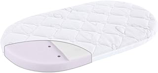 Träumeland Matratze ‚brise light‘ für den Kinderwagen, Größe 78 x 36 cm, ovale Form