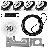 Dryer Roller Repair Kit For LG Kenmore Dryers 4581EL2002C Dryer Drum Roller 4581EL2002L,4400EL2001A Dryer Belt Upgraded 4561EL3002A Dryer Idler Pulley Ball bearing By WFRWFR OEM 7, 8 are Fit Models