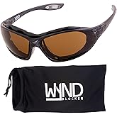 WYND Blocker Kraken Motorcycle Riding Glasses Extreme Sports Wrap Dry Eye Sunglasses (Model 336)