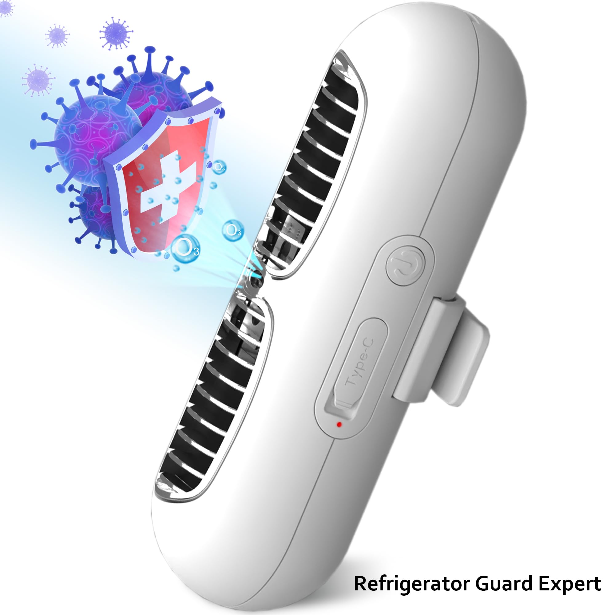 Refrigerator Deodorizer Safe Healthy Fridge Deodorizer Refrigerator Odor Eliminator Keep Food Fresh More Effective Than Charcoal Bags 30 Times for Fridge Shoe Cabinet Closet Wardrobe (Gold)