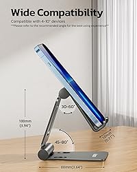 Nulaxy Dual Folding Cell Phone Stand, Fully