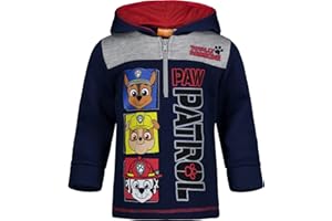 Nickelodeon Paw Patrol Rubble Marshall Chase Fleece Half Zip Hoodie Toddler to Big Kid