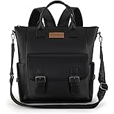 Montana West Wrangler Medium Cute Fashion Backpack for Women Black Purse Backpack with Removable Crossbody Shoulder Strap WG175-9110BK