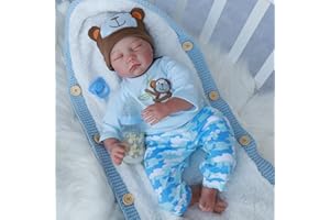 Kaydora Reborn Baby Dolls -22 inches Sleeping Realistic Reborn Baby Dolls Boy with Lifelike Soft Body Presented in Gift Box for Kids 3+