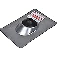 Oatey G11830 11830 Galvanized 0.5"-1" Pipe Diameter No-Calk, Solar Roof Flashing 9" x 12.5" Base, Metallic