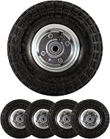 Marksman 2x 10" Pneumatic Wheels 4.10/3.5-4.0 Tyres Heavy Duty Sack Truck Barrow view 8