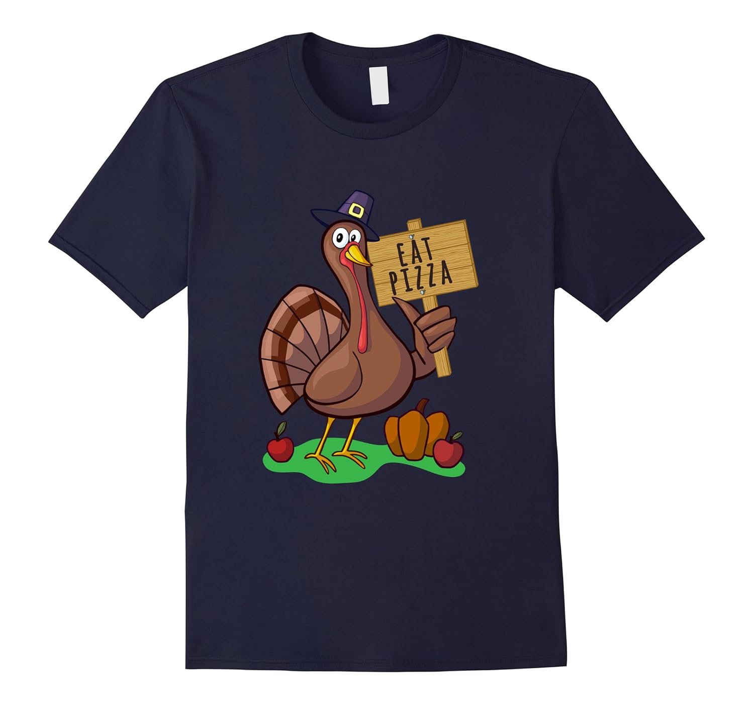 Turkey Eat Pizza Shirt: Funny Thanksgiving Gift for Vegan-Rose