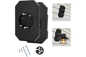 PEVXOU Siding Mounting Block, 8141DBL Vinyl Siding Mounting Block with Built-in Electrical Box，Outdoor Light Siding Mounting Kit or 1/2 inch Double, 2 Packs